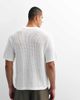Belier Belier crew neck crochet logo patch t-shirt in white - 4