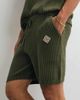 Belier Belier crochet knit shorts in olive - part of a set-Green - 3