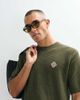 Belier Belier crochet knit T-shirt in olive - part of a set-Green - 1