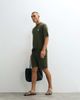 Belier Belier crochet knit T-shirt in olive - part of a set-Green - 2