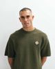 Belier Belier crochet knit T-shirt in olive - part of a set-Green - 3