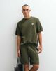 Belier Belier crochet knit T-shirt in olive - part of a set-Green - 4
