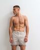 Belier Belier emblem print swim shorts in mocha-Brown - 1