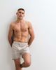 Belier Belier emblem print swim shorts in mocha-Brown - 4
