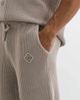 Belier Belier leon crochet knit shorts in taupe - part of a set-Brown - 2