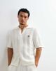 Belier Belier ocean crochet knit shirt in white - part of a set - 1