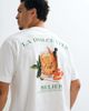 Belier Belier old fashioned back print graphic T-shirt in off white - 1