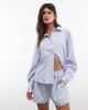 Belier Belier oversized long sleeve striped shirt in blue & white - part of a set-Multi - 1