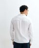 Belier Belier Premium 100% linen long sleeve shirt in white - 3