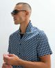 Belier Belier revere collar illusion print shirt in blue-Multi - 2