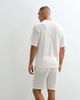 Belier Belier revere collar logo patch crochet shirt in white - part of a set - 4