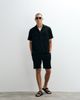 Belier Belier short sleeve textured seersucker shirt in black - part of a set - 2