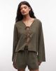 Belier Belier soft touch drawstring waist shorts in olive - part of a set-Green - 2
