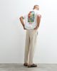 Belier Belier straight leg pull-on linen mix pants in oatmeal-Neutral - 4