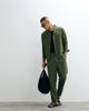 Belier Belier straight leg pull-on linen mix pants in olive - part of a set-Green - 2