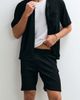 Belier Belier textured seersucker shorts in black - part of a set - 3