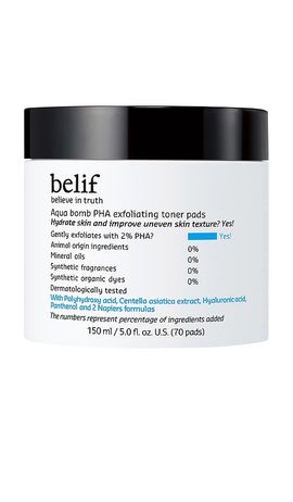 belif belif Aqua Bomb Exfoliating Toner Pads