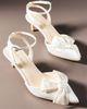 Bella Belle Bow Ankle-Strap Kitten Heels - 1