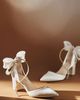 Bella Belle Molly Pearl Bow Block Heels - 2