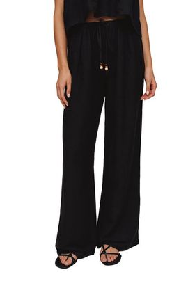 Bella Dahl Bella Dahl Beaded Drawstring Linen Blend Beach Pants