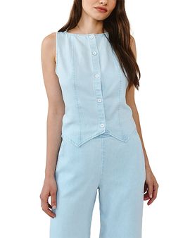 Bella Dahl Bella Dahl Boatneck Seamed Vest