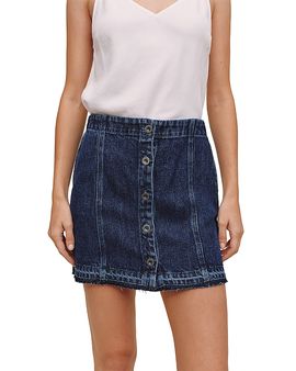 Bella Dahl Bella Dahl Button Front Mini Denim Skirt