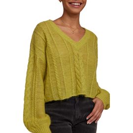 Bella Dahl Bella Dahl Cable Stitch Crop Sweater
