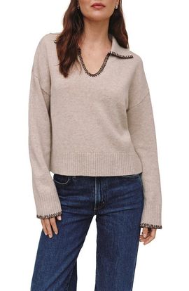 Bella Dahl Bella Dahl Contrast Stitch Merino & Cashmere Sweater