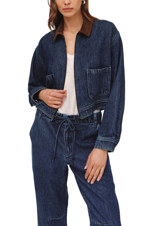 Bella Dahl Bella Dahl Corduroy Collar Cropped Zip Jacket