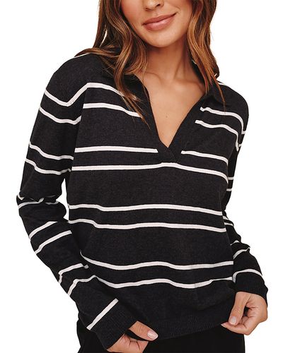 Bella Dahl Bella Dahl Cotton & Cashmere Collared Pullover Sweater
