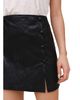 Bella Dahl Bella Dahl Faux Leather Asymmetric Button Mini Skirt - 5