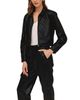 Bella Dahl Bella Dahl Faux Leather Cropped Bomber Jacket - 3