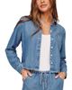 Bella Dahl Bella Dahl Fray Hem Cropped Button Down Shirt - 1