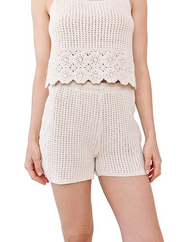 Bella Dahl Bella Dahl Open Crochet Shorts