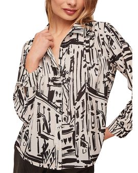 Bella Dahl Bella Dahl Printed Shirred Shoulder Shirt
