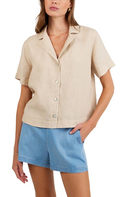 Bella Dahl Bella Dahl Short Sleeve Linen Button-Up Camp Shirt