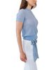 Bella Dahl Bella Dahl Short Sleeve Sweater Top in Soft Blue - 4