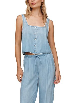 Bella Dahl Bella Dahl Square Neck Button-Up Tank