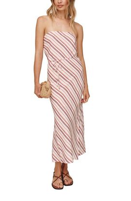 Bella Dahl Bella Dahl Stripe Strapless Linen Blend Maxi Dress