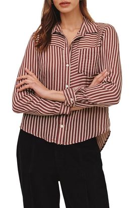 Bella Dahl Bella Dahl Striped Seamed Button-Up Shirt