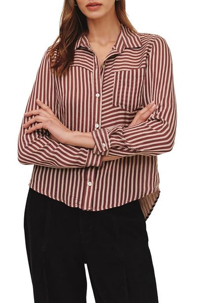 Bella Dahl Bella Dahl Striped Seamed Button-Up Shirt