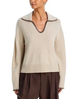 Bella Dahl Bella Dahl Wool & Cashmere Contrast Trim Sweater