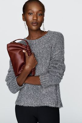 Bella Dahl Cashmere Wool Blend Slouchy Sweater