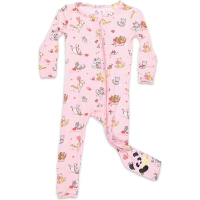 Bellabu Bear Bellabu Bear Baby Valentines Kittens Convertible Footie 