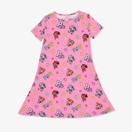 Bellabu Bear Bellabu Bear Kids' PAW Patrol Varsity Pink Short Sleeve Dress