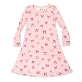 Bellabu Bear Bellabu Bear Kids' Take A Bow Long Sleeve Dress 