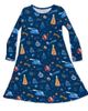 Bellabu Bear Bellabu Bear Kids' The Polar Express Long Sleeve Dress (Toddler, Little Kid & Big Kid) - 1