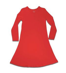 Bellabu Bear Bellabu Bear Kids' Winterberry Red Long Sleeve Dress 