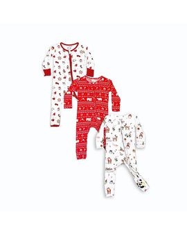 Bellabu Bear Bellabu Bear Unisex Christmas Convertible Footie Bundle