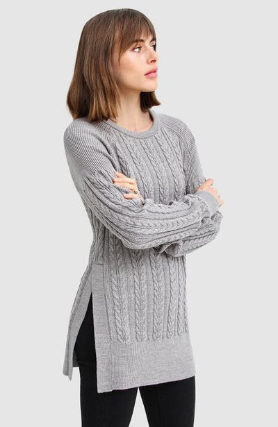 Belle & Bloom Belle & Bloom At Last Cable Knit Jumper with Slit